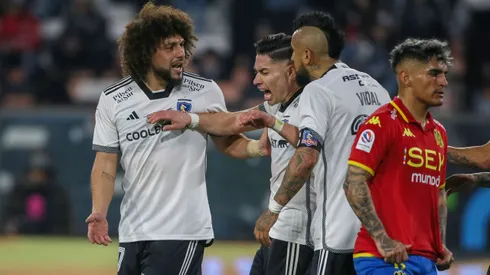 Arturo Vidal y su encontronazo con Maxi Falcón.