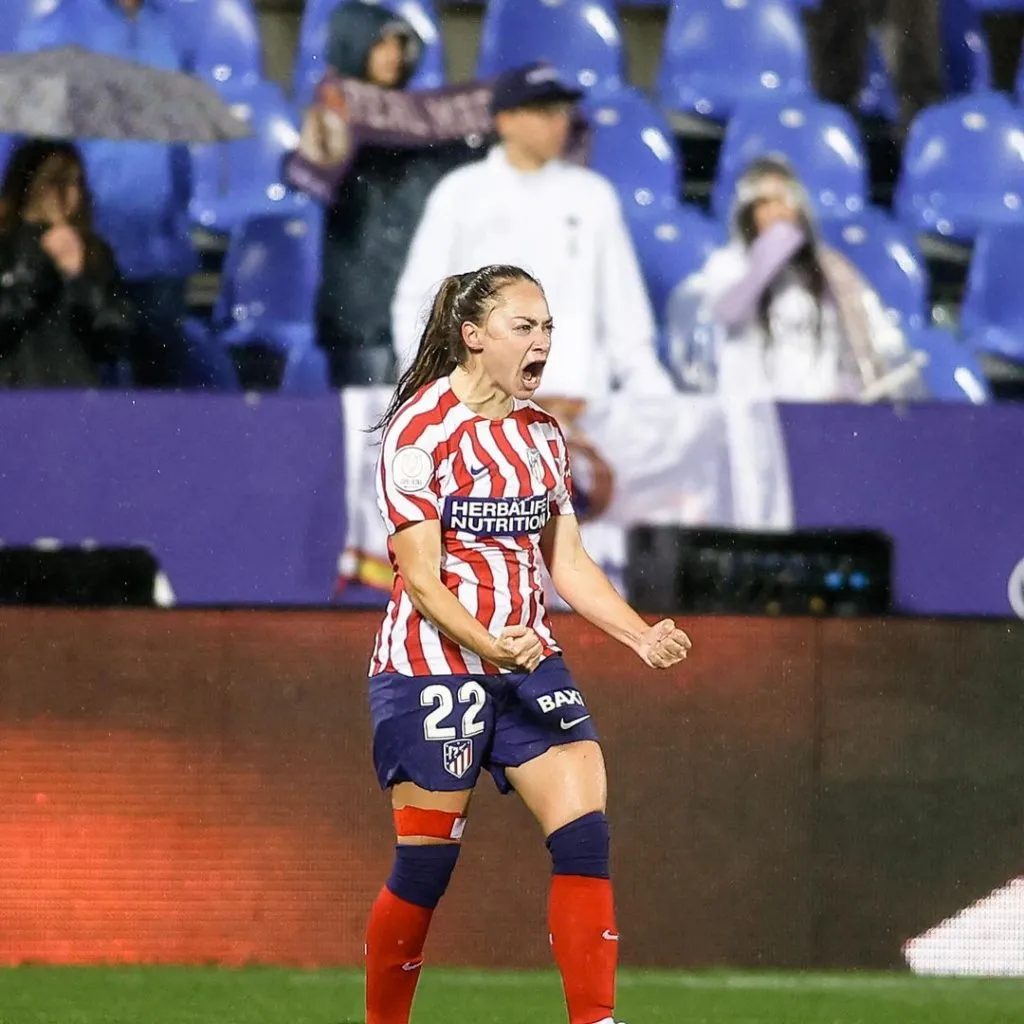 Estefanía Banini terminó su aventura el pasado 30 de junio en el Atlético de Madrid.Imagen: Instagram Estefanía Banini