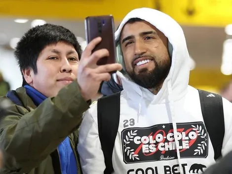 Vidal no puede más de felicidad por el cariño de los hinchas en Puerto Montt