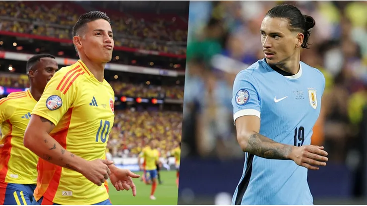 Uruguay vs Colombia se miden en la semifinal de la Copa América 2024.