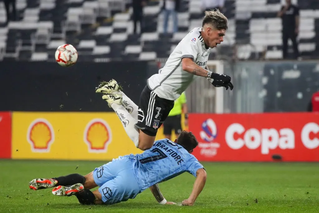 Carlos Palacios durante el partido de Colo Colo vs O’Higgins. (Foto: Photosport)