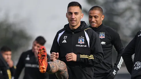 Javier Correa entrenando en Colo Colo