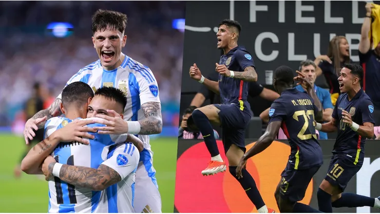 Argentina enfrenta a Ecuador en cuartos de final de la Copa América.