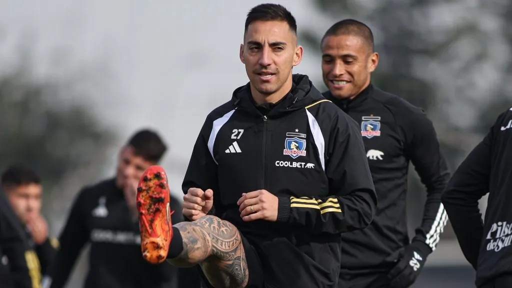 Javier Correa tuvo su primer entrenamiento en Colo Colo