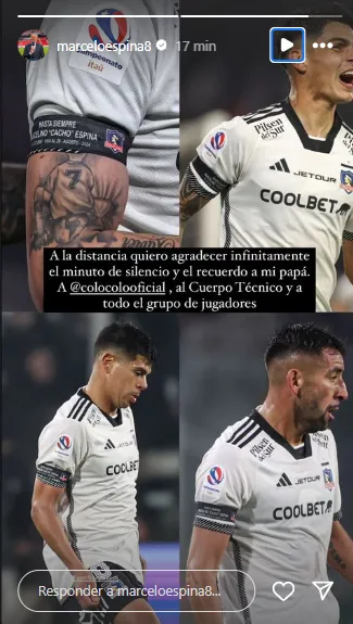 La publicación de Marcelo Espina.