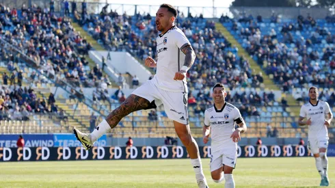 Javier Correa viene de convertir en el segundo tiempo para darle la victoria por 1-0 de Colo Colo ante Everton en la fecha 21 del Campeonato Nacional.
