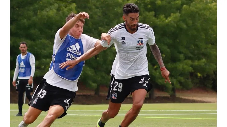 Juan Martín Lucero jugó su primer amistoso formal con Colo Colo.