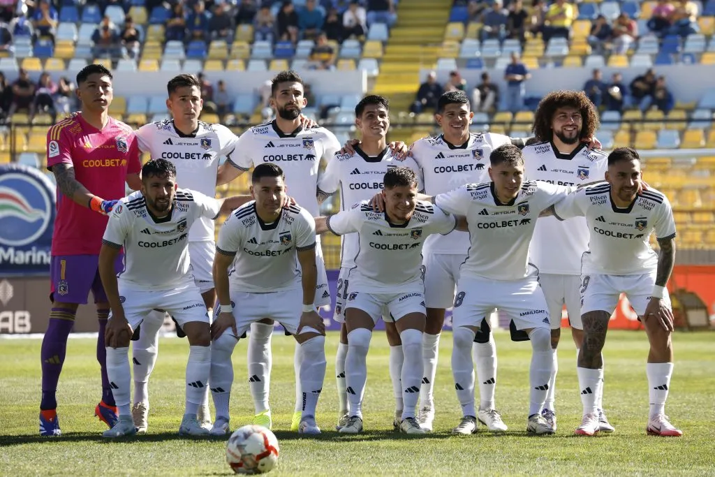 Formación de Colo Colo para el partido con Everton. (Foto: Photosport)
