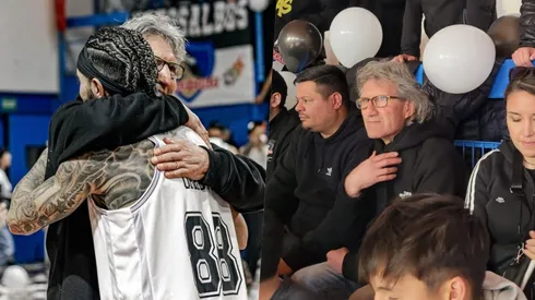 Daniel Morón festejó el título de Colo Colo Básquet.