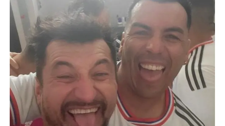 La cómica selfie de Paredes y Peric
