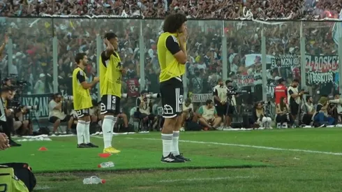 Maximiliano Falcón vivió con todo el Superclásico desde la banca