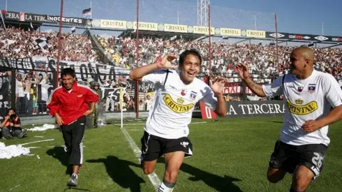 Alexis Sánchez celebró con Colo Colo en un Superclásico