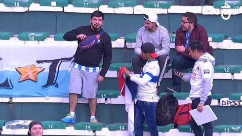 Hincha de Colo Colo junto a Magallanes