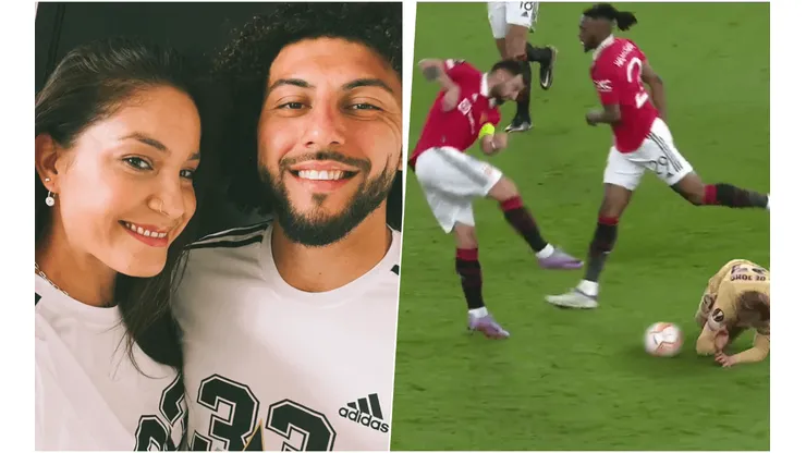 Pareja de Falcón compara jugadas con la de Bruno Fernandes.