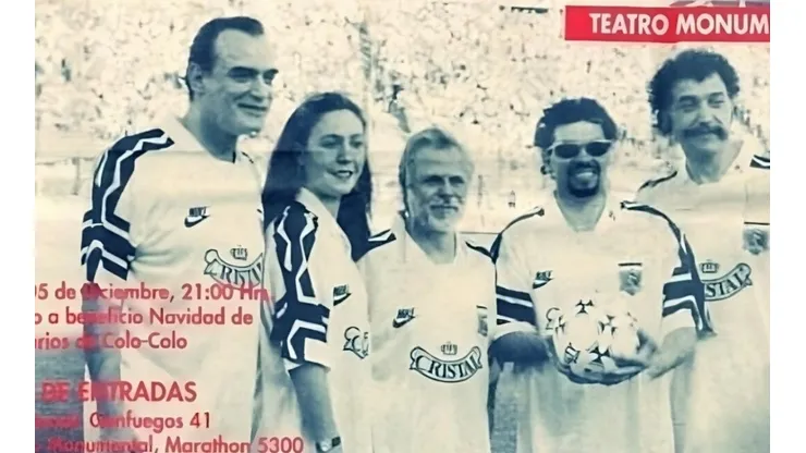 Los Jaivas se hicieron presentes en la Noche Alba de 1996 con la camiseta de Colo Colo