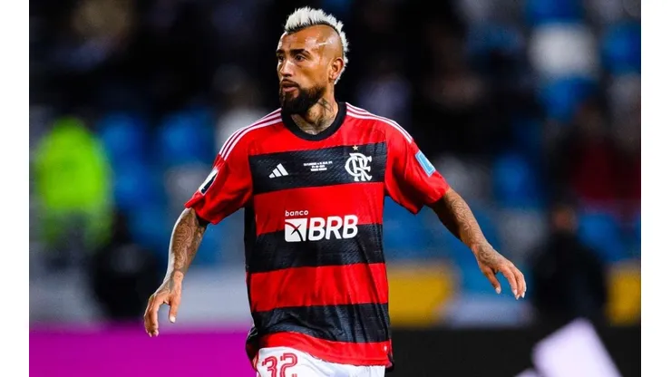 Arturo Vidal tuvo un gran partido en el triunfo de Flamengo.