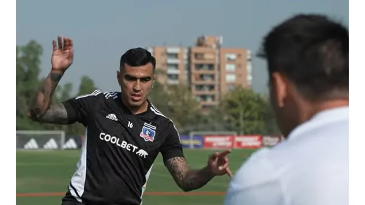 Darío Lezcano entrenó en el Estadio Monumental