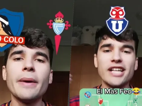 Tiktoker declara su amor al escudo de Colo Colo y basurea al de la U