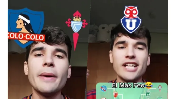 Tiktoker español le declara su amor a Colo Colo y elige el escudo más feo