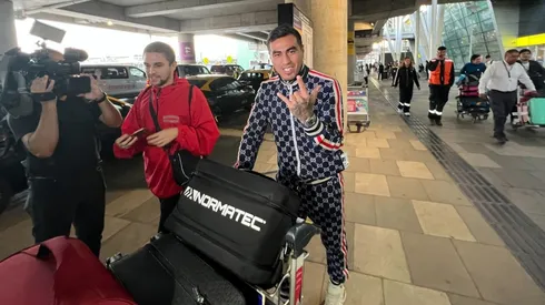 Dario Lezcano entrena en Colo Colo