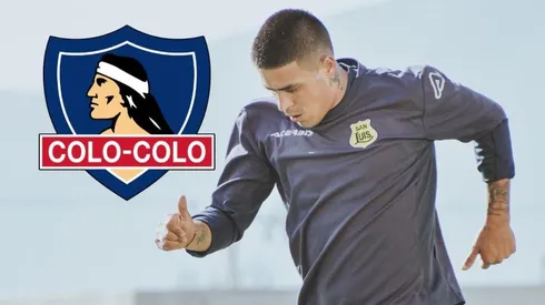 Brian Fernández trolea a hincha de la U con un gesto colocolino.