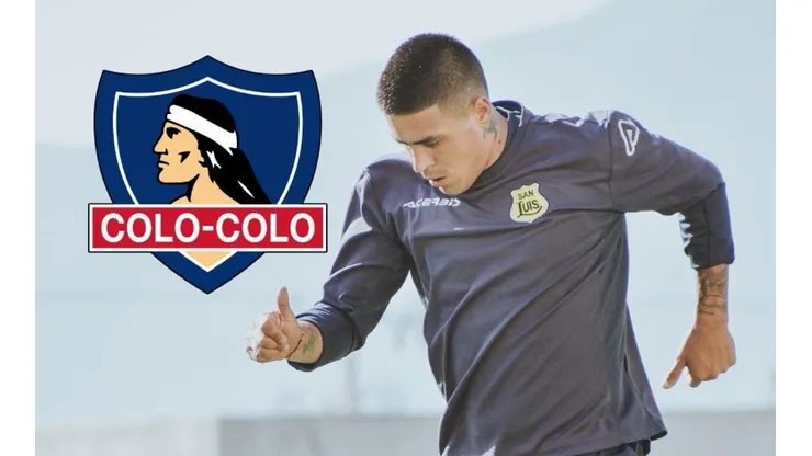Brian Fernández trolea a hincha de la U con un gesto colocolino.