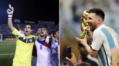 Claudio Bravo y Arturo Vidal felicitaron a la selección argentina.