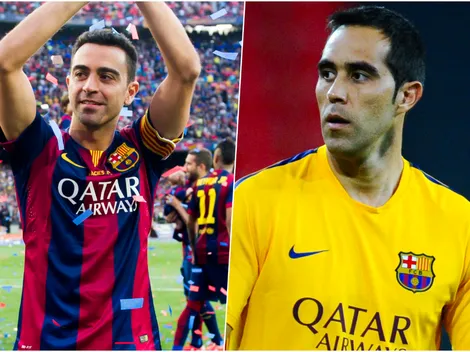 Xavi Hernández se saca el sombrero con Claudio Bravo