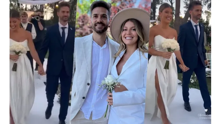 Agustín Bouzat aprovecha sus vacaciones para casarse con Fiorella Curutchet