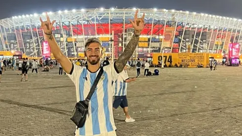 Juan Martín Lucero está listo para alentar a Argentina en el Mundial de Qatar.