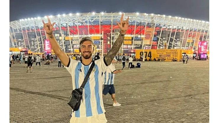 Juan Martín Lucero está listo para alentar a Argentina en el Mundial de Qatar.