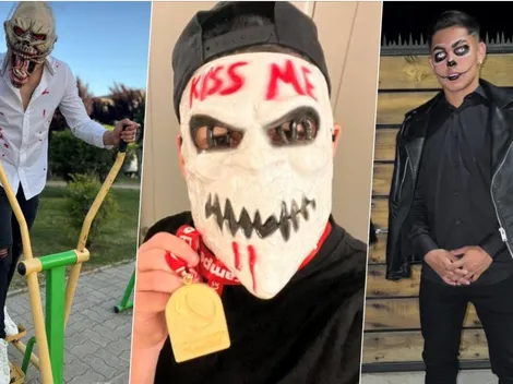 Jugadores de Colo Colo se lucen con sus disfraces de Halloween