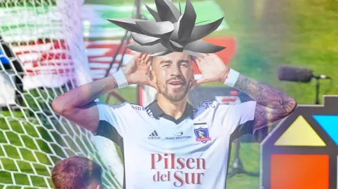 El delantero de Colo Colo cumplió con su palabra de teñirse el pelo.