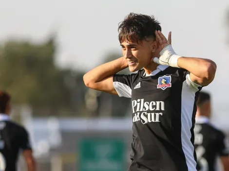 Pablo Solari no queda ausente de los festejos de Colo Colo