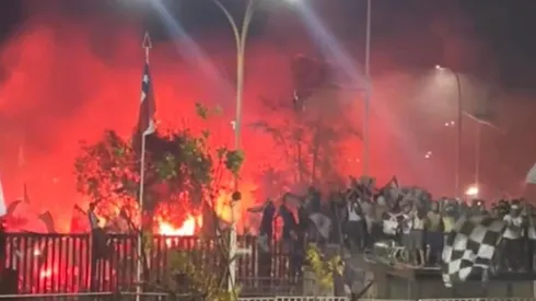 Miles de colocolinos llegaron hasta el Monumental para festejar la obtención de la estrella 33.