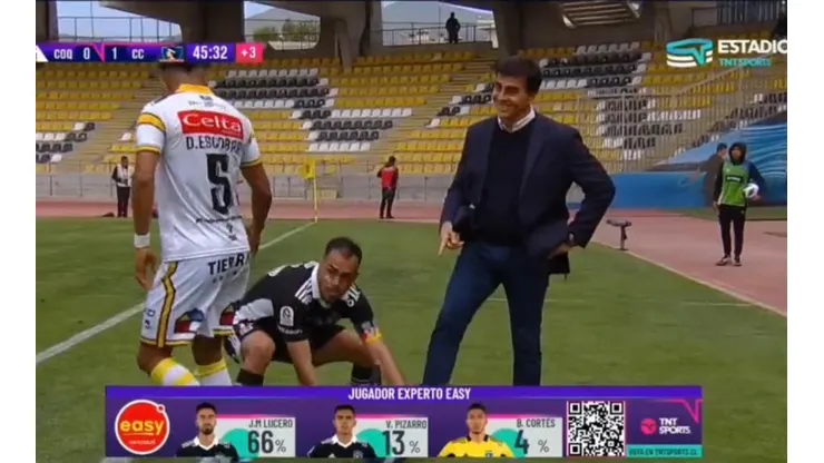 Gustavo Quinteros se lució con magistral control de balón ante Coquimbo Unido.