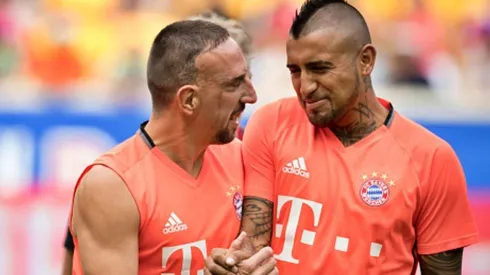 Vidal hizo una buena amistad con Ribéry en el Bayern Múnich.