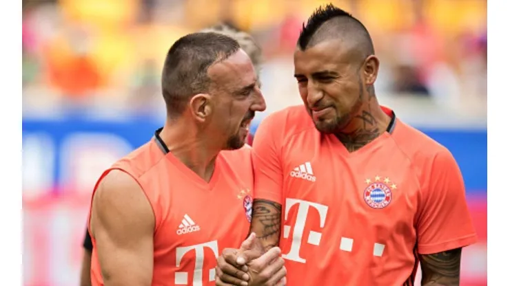 Vidal hizo una buena amistad con Ribéry en el Bayern Múnich.