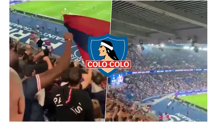 Hincha se viraliza cantando las canciones de Colo Colo en partido del PSG vs Marsella.
