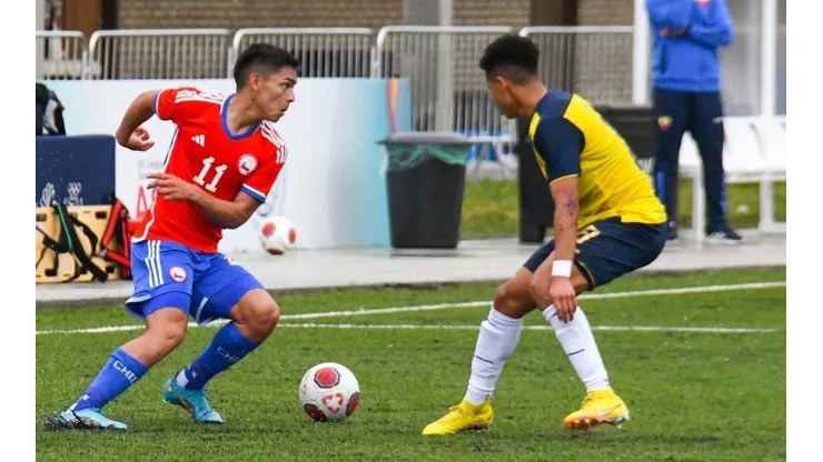 Joan Cruz fue titular en la derrota de Chile Sub20