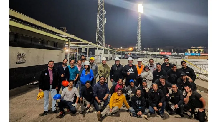 Los trabajadores realizaron una tremenda labor en el Estadio Monumental