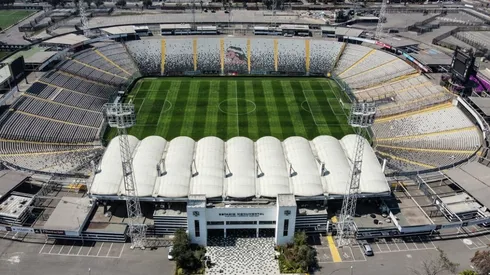 El Estadio Monumental está listo para un partido de fútbol