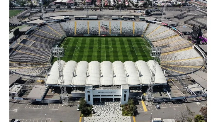 El Estadio Monumental está listo para un partido de fútbol