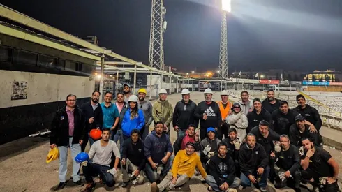 Colo Colo agradece el esfuerzo de los trabajadores en las reparaciones.