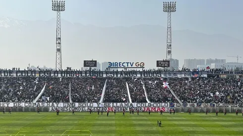 Así luce el Estadio Monumental en esta jornada de viernes.