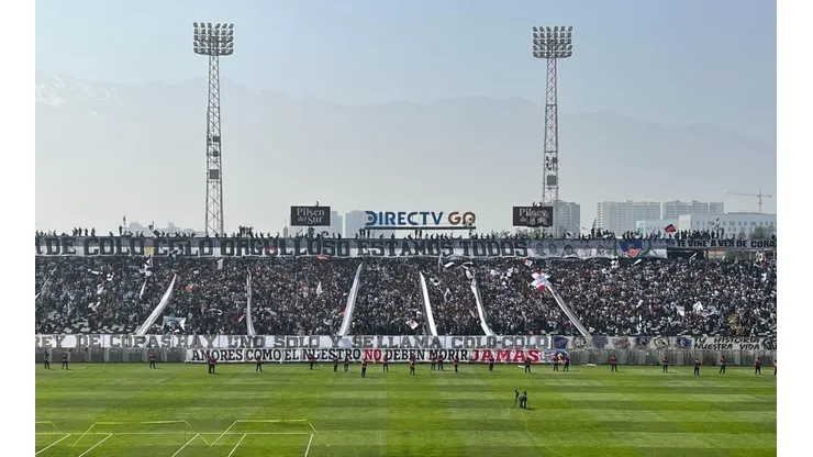 Así luce el Estadio Monumental en esta jornada de viernes.