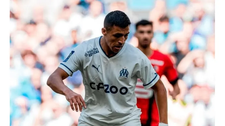 Alexis Sánchez jugando por el Marsella