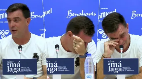 El ex DT de Colo Colo se fue con lágrimas en los ojos de Málaga.