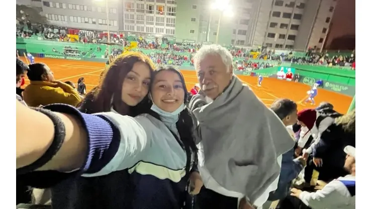 Carlos Caszely fue uno más del equipo chileno en Copa Davis
