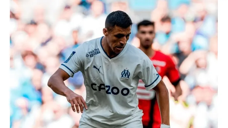 Alexis Sánchez no pudo ser factor en el empate de su escuadra ante el Rennes